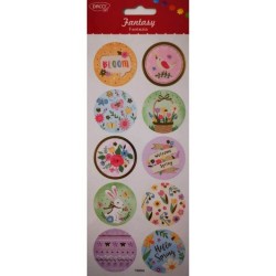Abtibild DACO Fantezia Model Primavara, 10 Buc/Set, Multicolor, Abtibilde, Stickere Primavara, Sticker, Autocolant Daco, Autocolante Copii, Stickere Decorative, Stickere pentru Copii, Set de Abtibilduri, Abtibilduri Copii, Autocolante Decorative