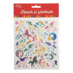 Abtibilduri DACO Lipeste si Zambeste, Model Unicorni, Multicolor, 27 Buc/Set, Autocolante Copii, Stickere Decorative, Stickere pentru Copii, Abtibilduri Copii, Abtibilduri pentru Mobila, Autocolante Decorative Abtibilduri DACO Lipeste si Zambeste, Model Unicorni, Multicolor, 27 Buc/Set, Autocolante Copii, Stickere Decorative, Stickere pentru Copii, Abtibilduri Copii, Abtibilduri pentru Mobila, Autocolante Decorative