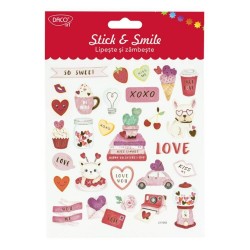 Abtibilduri DACO Lipeste si Zambeste, Model Love, Multicolor, 28 Buc/Set, Autocolante Love, Stickere Decorative, Stickere pentru Copii, Abtibilduri Copii, Abtibilduri pentru Mobila, Autocolante Decorative Abtibilduri DACO Lipeste si Zambeste, Model Love, Multicolor, 28 Buc/Set, Autocolante Love, Stickere Decorative, Stickere pentru Copii, Abtibilduri Copii, Abtibilduri pentru Mobila, Autocolante Decorative