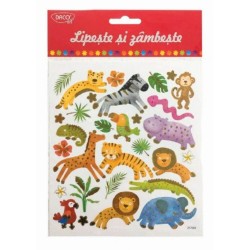 Abtibilduri DACO Lipeste si Zambeste, Model Jungla, Multicolor, 30 Buc/Set, Autocolante Copii, Stickere Decorative, Stickere pentru Copii, Abtibilduri Copii, Abtibilduri pentru Mobila, Autocolante Decorative Abtibilduri DACO Lipeste si Zambeste, Model Jungla, Multicolor, 30 Buc/Set, Autocolante Copii, Stickere Decorative, Stickere pentru Copii, Abtibilduri Copii, Abtibilduri pentru Mobila, Autocolante Decorative
