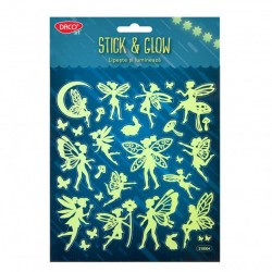 Abtibilduri DACO Lipeste si Lumineaza, Model Zane, Galben Fosforescent, 30 Buc/Set, Abtibilde cu Zane, Autocolante Fosforescente, Stickere Decorative, Stickere pentru Copii, Abtibilduri Copii, Abtibilduri pentru Mobila, Autocolante Decorative