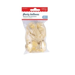 Set 20 Baloane de Petrecere Daco, 25 cm, Confetti Aurii, Latex Set 20 Baloane de Petrecere Daco, 25 cm, Confetti Aurii, Latex