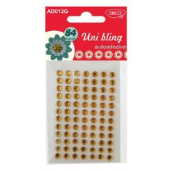 Strasuri Autoadezive Daco Uni Bling 84 Buc/Set, Galbene, Strasuri Rotunde, Strasuri Autoadezive, Strasuri Daco Autoadezive, Strasuri Galbene, Strasuri Daco Galbene, Strasuri Uni Bling, Strasuri de Lipit, Strasuri cu Pietre