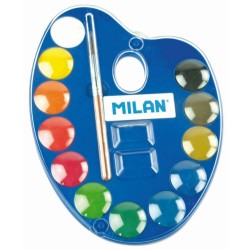 Paleta Acuarele cu Pensula MILAN, 12 Culori in Pastile Compacte, Diametrul Pastilei 25 mm, Acuarele Scoala, Acuarele Pictura, Paleta de Acuarele, Set Culori Acuarele, Acuarele Scolare, Materiale Arta, Materiale de Pictura, Accesorii Pictura Paleta Acuarele cu Pensula MILAN, 12 Culori in Pastile Compacte, Diametrul Pastilei 25 mm, Acuarele Scoala, Acuarele Pictura, Paleta de Acuarele, Set Culori Acuarele, Acuarele Scolare, Materiale Arta, Materiale de Pictura, Accesorii Pictura