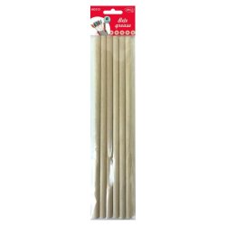 Baghete din Lemn Daco Bete Groase, 6 Buc/Set, 9mm x 30 cm, Natur, Accesorii Creatie, Accesorii Craft, Bete Groase de Lemn, Bete din Lemn Groase, Betisoare din Lemn, Betisoare Crafting, Betisoare pentru Crafting, Betisoare pentru Construit