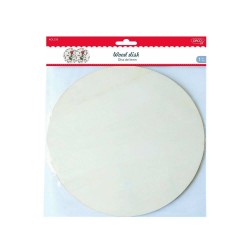 Disc de Lemn DACO, Diametru 25.5 cm, Grosime 2.5 mm, Natur, Accesorii Creatie, Accesorii Craft, Baza Lemn Rotunda, Baza Lemn Rotunda Pictura, Lemn Rotund Pictura, Blank-uri din Lemn, Blank-uri Rotunde din Lemn, Blank-uri Lemn pentru Pictat