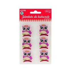 Forme Fetru 3D Autoadeziv Daco, 6 Buc/Set, 4x3.5x0.4 cm, Model Bufnite, Multicolor, Bufnite Decorative Fetru, Bufnite Decorative Adezve, Pasari Fetru Autoadezive, Forme Pasla, Forme Adezive Fetru, Accesorii Craft,  Materiale Textile pentru Hand Made Forme Fetru 3D Autoadeziv Daco, 6 Buc/Set, 4x3.5x0.4 cm, Model Bufnite, Multicolor, Bufnite Decorative Fetru, Bufnite Decorative Adezve, Pasari Fetru Autoadezive, Forme Pasla, Forme Adezive Fetru, Accesorii Craft,  Materiale Textile pentru Hand Made