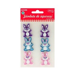 Forme Fetru 3D Autoadeziv Daco, 6 Buc/Set, 4x3.5x0.4 cm, Model Iepurasi, Multicolor, Forme Pasla, Forme Adezive Fetru, Iepurasi Fetru Autoadezivi, Iepuri Decorativi Fetru, Iepurasi Decorativi Adezivi,  Accesorii Craft, Materiale Textile pentru Hand Made Forme Fetru 3D Autoadeziv Daco, 6 Buc/Set, 4x3.5x0.4 cm, Model Iepurasi, Multicolor, Forme Pasla, Forme Adezive Fetru, Iepurasi Fetru Autoadezivi, Iepuri Decorativi Fetru, Iepurasi Decorativi Adezivi,  Accesorii Craft, Materiale Textile pentru Hand Made