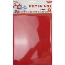 Fetru Uni Daco, A4, 4 Buc/Set, Culoare Rosie, Accesorii Craft, Accesorii Creatie, Materiale Textile pentru Hand Made, Pasla, Fetru Rosu, Pasla Rosie, Material Pasla, Materiale Textile Craft Fetru Uni Daco, A4, 4 Buc/Set, Culoare Rosie, Accesorii Craft, Accesorii Creatie, Materiale Textile pentru Hand Made, Pasla, Fetru Rosu, Pasla Rosie, Material Pasla, Materiale Textile Craft