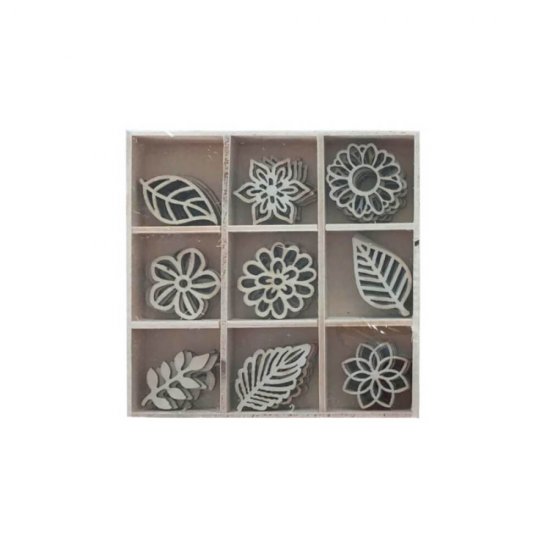 Floricele Lemnoase Daco, 45 Buc/Set, Natur, Forme din Lemn, Flori Lemn, Flori Lemn Daco, Flori de Lermn, Flori de Lemn Daco, Decoratiuni Casa, Decoratiuni Lemn pentru Casa, Accesorii Craft, Accesorii Craft din Lemn