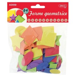 Forme Geometrice Spuma DACO, Dimensiuni Variabile, 84 Buc/Set, Multicolor, Forme Decorative din Spuma, Forme Geometrice Decorative, Forme Interactive din Spuma, Forme Geometrice Decorative din Spuma, Forme din Spuma, Forme Geometrice Colorate