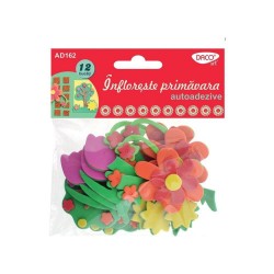 Forme Spuma Autoadeziva DACO, 12 Buc/Set, Infloreste Primavara, Dimensiuni Variabile, Multicolor, Accesorii Craft, Accesorii Creatie, Flori din Spuma, Flori Daco, Flori Colorate, Flori cu Tulpina si Frunze din Spuma Forme Spuma Autoadeziva DACO, 12 Buc/Set, Infloreste Primavara, Dimensiuni Variabile, Multicolor, Accesorii Craft, Accesorii Creatie, Flori din Spuma, Flori Daco, Flori Colorate, Flori cu Tulpina si Frunze din Spuma