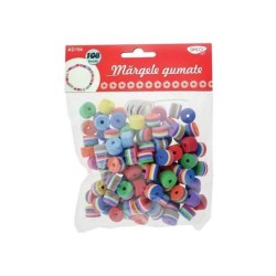 Forme Spuma DACO, Model Margele Gumate, Dimensiuni Variabile, 108 Buc/Set, Multicolor, Accesorii Craft, Accesorii Creatie, Accesorii Daco, Margele din Spuma, Margele Daco, Margele Colorate, Margele Moi, Margele cu Ata, Margele cu Sfoara