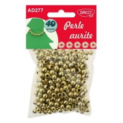 Perle Aurite Plastic DACO, 6 mm, 40 g, Accesorii Craft, Accesorii Creatie, Margele Perle, Margele Aurii, Margele Plastic Aurii, Perle Plastic Aurii, Perle Bratari, Perle Coliere, Perle Aurii Coliere, Perle Martisoare