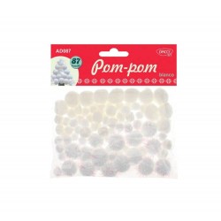Pom Pom DACO, 87 Buc/Set, Material Textil, Culoare Alba, Accesorii Craft, Accesorii Creatie, Bilute Plusate Albe, Bilute Pom Pom, PomPom Textil, Pom-Pom Textil, Pom Pom Alb, Pom Pom Decorativ, Accesorii Decorative pentru Haine, Pom Pom Ornamental Pom Pom DACO, 87 Buc/Set, Material Textil, Culoare Alba, Accesorii Craft, Accesorii Creatie, Bilute Plusate Albe, Bilute Pom Pom, PomPom Textil, Pom-Pom Textil, Pom Pom Alb, Pom Pom Decorativ, Accesorii Decorative pentru Haine, Pom Pom Ornamental