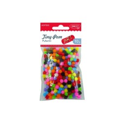 Pom Pom Pufarini DACO, 6 mm, Material Textil, 10 g, Multicolor, Accesorii Craft, Accesorii Creatie, Pom Pom, Pom Pom Daco, Ciucuri Pom Pom, Mini Pom Pom, Set Pom Pom, Pom Pom Colorat, Pom Pom Pufosi