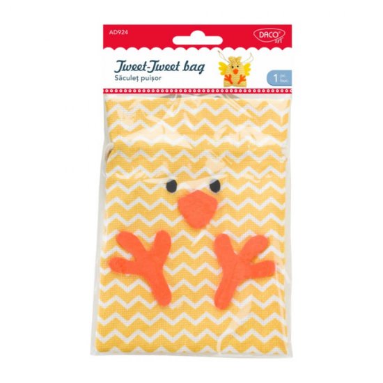 Saculet Daco Puisor 29.6 cm, Multicolor, Material Textil, Saculet de Paste, Saculet Paste, Saculet pentru Dulciuri, Saculet Dulciuri, Saculeti Fetru, Saculeti Textil, Saculet Copii, Saculet pentru Copii, Saculet Accesorii