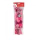 Set Roz si Pufos DACO, 80 Buc/Set, Multicolor, Dimensiuni Variabile, Accesorii Craft, Accesorii Creatie, Pom Pom Roz, Sarma Plusata Roz, Bile Plusate, Bilute Plusate Roz