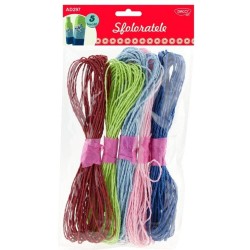 Sfolorate DACO Hartie, 13 m/Buc, 5 Buc/Set, Multicolor, Accesorii Creatie, Accesorii Craft, Sfoara de Hartie, Sfoara de Hartie Colorata, Sfoara Daco