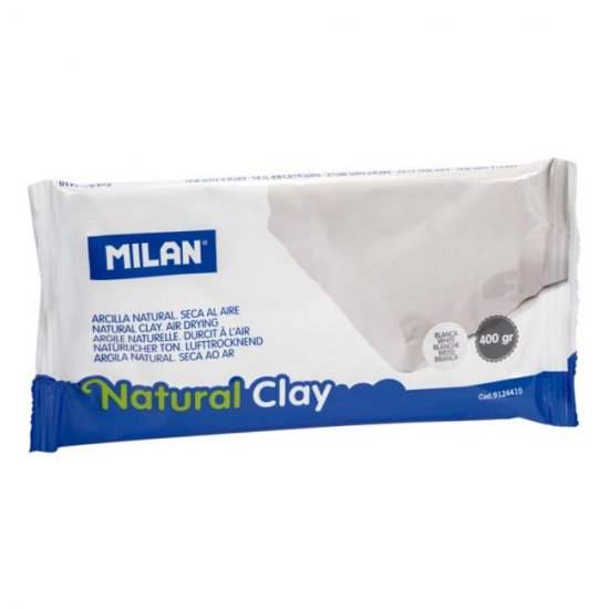 Lut Natural pentru Modelaj Milan, 400 g, Alb, Lut Modelaj, Lut pentru Modelaj, Lut Modelare, Lut de Modelare, Lut pentru Modelare, Lut Lucru Manual, Lut Alb, Lut pentru Lucru Manual, Lut Crafting, Pasta Modelaj, Pasta Modelare