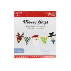 Set Creativ Stegulete de Craciun Daco, Modele Diferite, Stegulete Craciun, Stegulete Decorative Craciun, Ornamente Craciun, Decoratiuni Craciun, Set Confectionare Stegulete, Set Accesorii Craciun, Ghirlande Craciun, Ghirlande Ornamentale Craciun