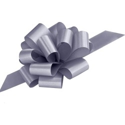 Fundite Mari, 20 Buc/Set, Culoare Argintie, Funda Argintie, Funde cu Autoformare, Funda Cadou, Funda Autoformare, Panglica Cadou, Fundite Cadouri, Fundite cu Autoformare, Funda Rapida, Decoratiuni Cadouri