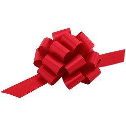 Fundite Mari, 20 Buc/Set, Culoare Rosie, Funda Rosie, Funde cu Autoformare, Funda Cadou, Funda Autoformare, Panglica Cadou, Fundite Cadouri, Fundite cu Autoformare, Funda Rapida, Decoratiuni Cadouri