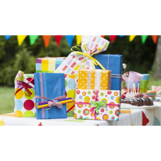 Set 24 Role de Panglica pentru Cadou Rotolux, 10mm x 10m, Diverse Culori; Verde Metalizat,  Rosu Metalizat, Maro  Metalizat, Auriu Metalizat , Argintiu Metalizat, Gri Metalizat, Panglica pentru Impachetarea Cadourilor, Rola de Panglica Colorata