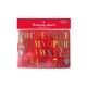 Sablon Desen Litere si Cifre DACO, 25x20 cm, Trasarea Literelor si Cifrelor, Plastic, Rosu, Sablon pentru Cifre si Litere, Sablon Trasare Cifre Litere, Sablon Litere Cifre, Sablon Desen Tehnic, Sablon Desen pentru Copii, Sablon Litere, Sablon Cifre