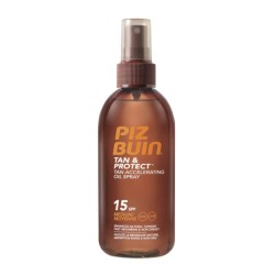 Spray pentru Accelerarea Bronzului Piz Buin Tan & Protect SPF 15, 150 ml, Spray Bronz, Ulei pentru Bronz, Spray pentru Bronz, Spray Accelerare Bronz, Spray Bronz Piz Buiz, Spray Bronz cu SPF, Spray Bronz SPF, Spray Bronz Piele