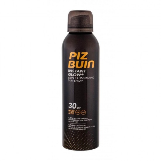 Spray cu Efect de Iluminare Piz Buin Instant Glow SPF 30, 150 ml, Spray pentru Bronz, Spray de Bronz, Lotiune Iluminatoare, Spray de Bronz Iluminator, Spray Corp Piz Buin, Lotiune de Bronz Piz Buin, Spray Bronz Piz Buin