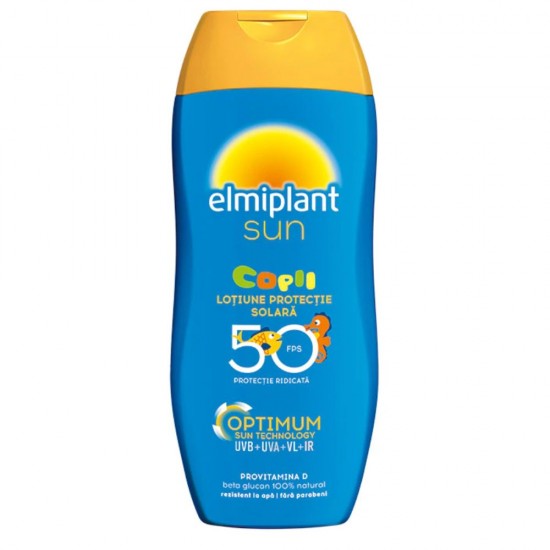 Lotiune Protectie Solara SPF50 Elmiplant Sun Kids, 200 ml, Lotiune Protectie Solara Copii, Lotiuni de Protectie Solara, Lotiune pentru Protectie Solara, Lotiune Solara SPF50, Lotiune de Plaja pentru Copii, Lotiuni de Plaja pentru Copii