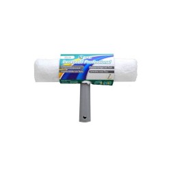 Racleta Geamuri APEX, 35 cm, Bumbac/Metal, Culoare Alba, Stergator pentru Geamuri, Stergatoare Tip T pentru Geamuri, Raclete Geamuri si Ferestre, Stergatoare pentru Geam, Ustensile de Spalat Geamuri, Stergator Profesional de Geamuri