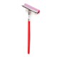Stergator Abraziv Profesional OTI pentru Geamuri, Lungime 50 cm, Coada din Lemn, Culoare Rosie, Racleta pentru Geamuri, Raclete Abrazive OTI, Stergatoare pentru Geam, Ustensile de Spalat Geamuri, Stergator Profesional de Geamuri