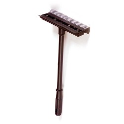 Stergator Abraziv Profesional OTI pentru Geamuri, Lungime 40 cm, Coada din Plastic, Culoare Neagra, Racleta pentru Geamuri, Raclete Abrazive OTI, Stergatoare pentru Geam, Ustensile de Spalat Geamuri, Stergator Profesional de Geamuri