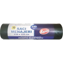 Saci Menajeri RAPIDO, 240L, 110x125 cm, 10 Buc/Rola, Negri, Rola Saci Menajeri, Role Saci Menaj, Saci Menajeri in Rola, Rola Saci de Gunoi, Saci Menaj, Saci de Gunoi, Saci Menajeri 240L Saci Menajeri RAPIDO, 240L, 110x125 cm, 10 Buc/Rola, Negri, Rola Saci Menajeri, Role Saci Menaj, Saci Menajeri in Rola, Rola Saci de Gunoi, Saci Menaj, Saci de Gunoi, Saci Menajeri 240L