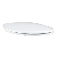 Colac Ceramic de WC, Grohe Bau, Soft Close, 45.9x36.2x5.4 cm, Eliberare Rapida, Alb, Capac WC cu Soft Close, Colac WC cu Soft Close, Capac WC, Capac pentru Toaleta, Colac WC, Colac pentru Toaleta, Capac de WC, Colac de WC, Colac WC Ceramic, Colac Grohe