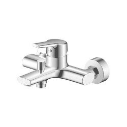 Baterie pentru Cada Sanobi Urban, cu Pipa Scurta, Furtun si Para Dus, Material Alama, Finisaj Cromat, Baterii Cada, Baterie Cada cu Pipa Scurta, Baterii Cazi, Baterie Cada cu Furtun si Para Dus, Obiecte Sanitare, Baterii Sanitare