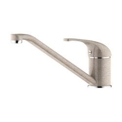 Baterie de Bucatarie cu Pipa Lunga din Alama Sanobi Granit, Finisaj Granit Bej, Baterii Bucatarie, Baterie Bucatarie, Baterie pentru Bucatarie, Baterii pentru Bucatarie, Baterii de Chiuveta, Baterie de Chiuveta, Baterii Sanobi, Baterie Sanobi