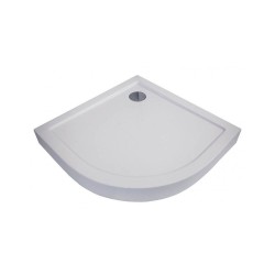 Cadita Dus Semirotunda Kolo First, 800x800x165 mm, Material Acrilic Alb, Cada pentru Dus 80x80x16.5 cm, Cadita pentru Dus, Cadite Semirotunde pentru Dus, Cadita Semirotunda pentru Cabina de Dus, Cadite pentru Cabinele de Dus