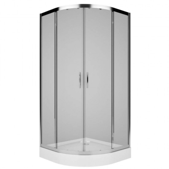 Cabina de Dus Semirotunda Kolo Rekord, 80x80x185 cm, cu Usa Glisanta, Cabine de Dus Semirotunde 80x80 cm Kolo Rekord, Cabina de Dus Semirotunda cu Usa Glisanta Kolo Rekord, Cabine de Dus Semirotunde cu Usi Glisante, Cabine de Dus