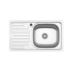 Chiuveta pentru Bucatarie Sanobi, Inox Alimentar, 760x435 mm, Orientare Dreapta, FInisaj Linen, Chiuveta, Chiuveta Inox, Chiuveta Sanobi, Chiuveta Inox Sanobi, Chiuveta pentru Blat, Chiuveta Bucatarie, Chiuveta pentru Bucatarie