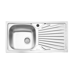 Chiuveta XXL pentru Bucatarie Sanobi, Inox Alimentar, 860x435 mm, Orientare Stanga, FInisaj Linen, Chiuveta, Chiuveta Inox, Chiuveta Sanobi, Chiuveta Inox Sanobi, Chiuveta pentru Blat, Chiuveta Bucatarie, Chiuveta pentru Bucatarie