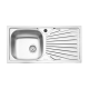 Chiuveta XXL pentru Bucatarie Sanobi, Inox Alimentar, 860x435 mm, Orientare Stanga, FInisaj Linen, Chiuveta, Chiuveta Inox, Chiuveta Sanobi, Chiuveta Inox Sanobi, Chiuveta pentru Blat, Chiuveta Bucatarie, Chiuveta pentru Bucatarie