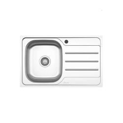 Chiuveta XXL pentru Bucatarie Sanobi, Inox Alimentar, 800x500 mm, Orientare Stanga, FInisaj Linen, Chiuveta, Chiuveta Inox, Chiuveta Sanobi, Chiuveta Inox Sanobi, Chiuveta pentru Blat, Chiuveta Bucatarie, Chiuveta pentru Bucatarie