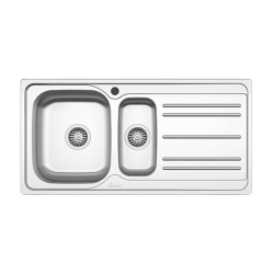 Chiuveta pentru Bucatarie Sanobi, Inox Alimentar, 1000x500 mm, Orientare Stanga, Finisaj Linen, Chiuveta, Chiuveta Inox, Chiuveta Sanobi, Chiuveta Inox Sanobi, Chiuveta pentru Blat, Chiuveta Bucatarie, Chiuveta pentru Bucatarie