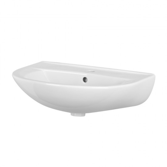 Lavoar Suspendat Cersanit President, 60x48 cm, cu Orificiu pentru Baterie si Preaplin, Lavoare Suspendate Cersanit President, Chiuvete, Chiuveta, Accesorii pentru Baie, Lavoare Cersanit