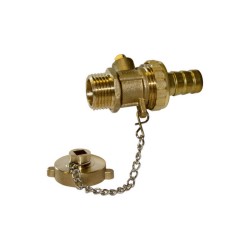  Robinet pentru Apa din Alama, Raodyne, 1/2 Toli, 16 Bari, Inchidere Sfera, Pentru Golire, Filet Exterior, Instalatii Sanitare, Robinet de Alama pentru Apa, Robineti Apa de la Raodyne, Robinet Inchidere Sfera, Robinet pentru Golire