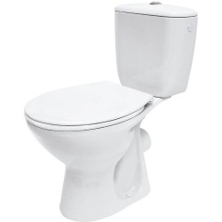 Set Vas Wc cu Capac Cersanit President, Scurgere Orizontala, 28 Kg, 37.5x64.5x75 cm, Cersanit President Set Vas Wc cu Rezervor si Capac, Obiecte Sanitare, Cersanit President Set Vas Wc, Seturi Vase Wc, Vase Wc cu Capac