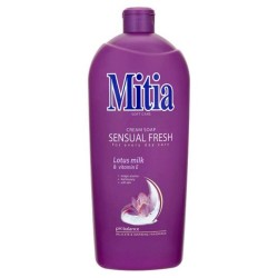 Rezerva Sapun Lichid MITIA Sensual Fresh, 1L, Parfum Lotus si Vitamina E, Bidon Rezerva Sapun Lichid 1L, Rezerve de Sapun Lichid, Rezerve de Sapunuri Lichide, Rezerve Sapun pentru Recipiente cu Pompita, Rezerva Sapun pentru Curatare Maini Rezerva Sapun Lichid MITIA Sensual Fresh, 1L, Parfum Lotus si Vitamina E, Bidon Rezerva Sapun Lichid 1L, Rezerve de Sapun Lichid, Rezerve de Sapunuri Lichide, Rezerve Sapun pentru Recipiente cu Pompita, Rezerva Sapun pentru Curatare Maini